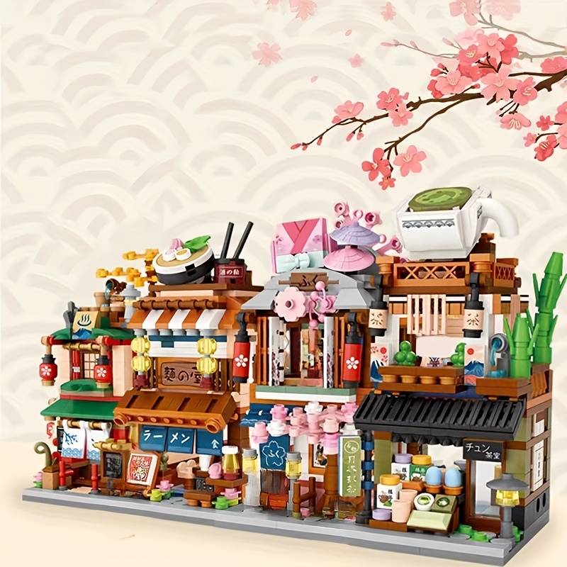 Building Toy Architectural Model Toy Set Style 1653 Hot Spring House