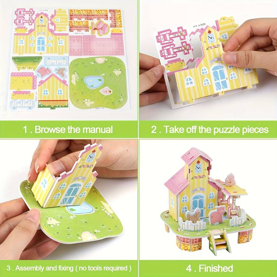 Building Toy Architectural Model Toy Set Quantity 12Pcs