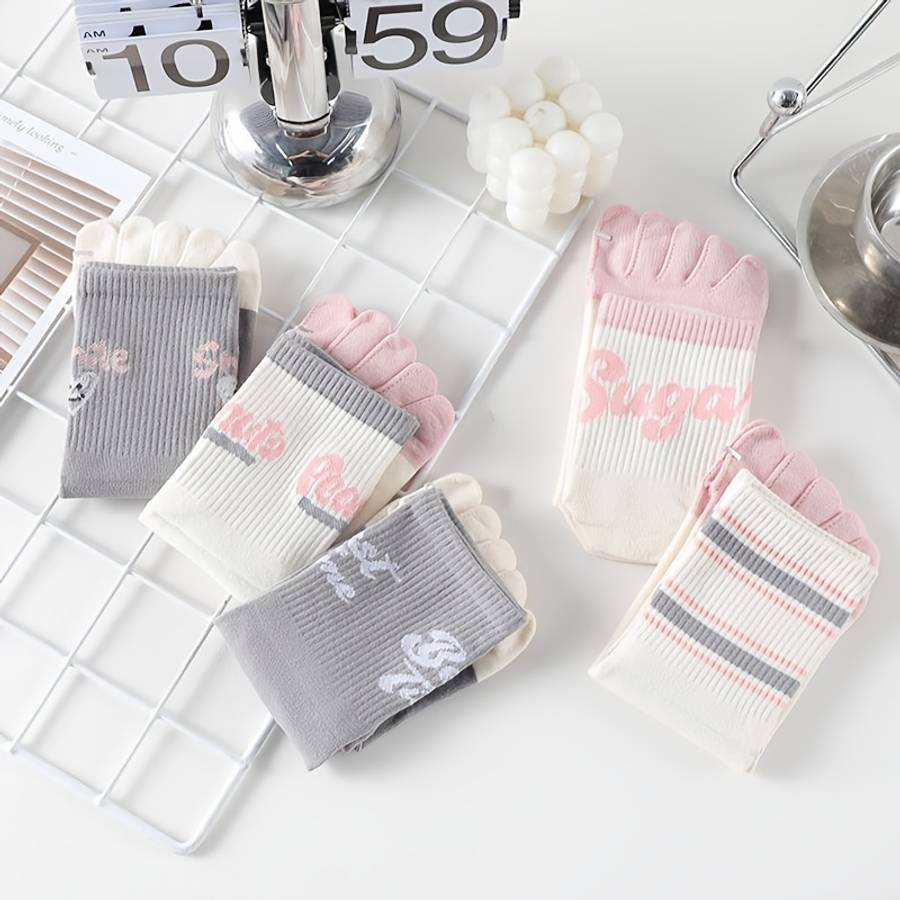 Women S Socks Color Gray Powder Mix 5 Pairs Pack Size Onesize