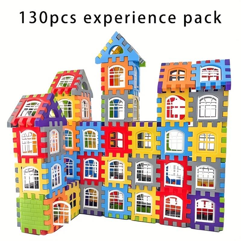 Building Toy Architectural Model Toy Set Quantity 130Pcs House Building Blocks