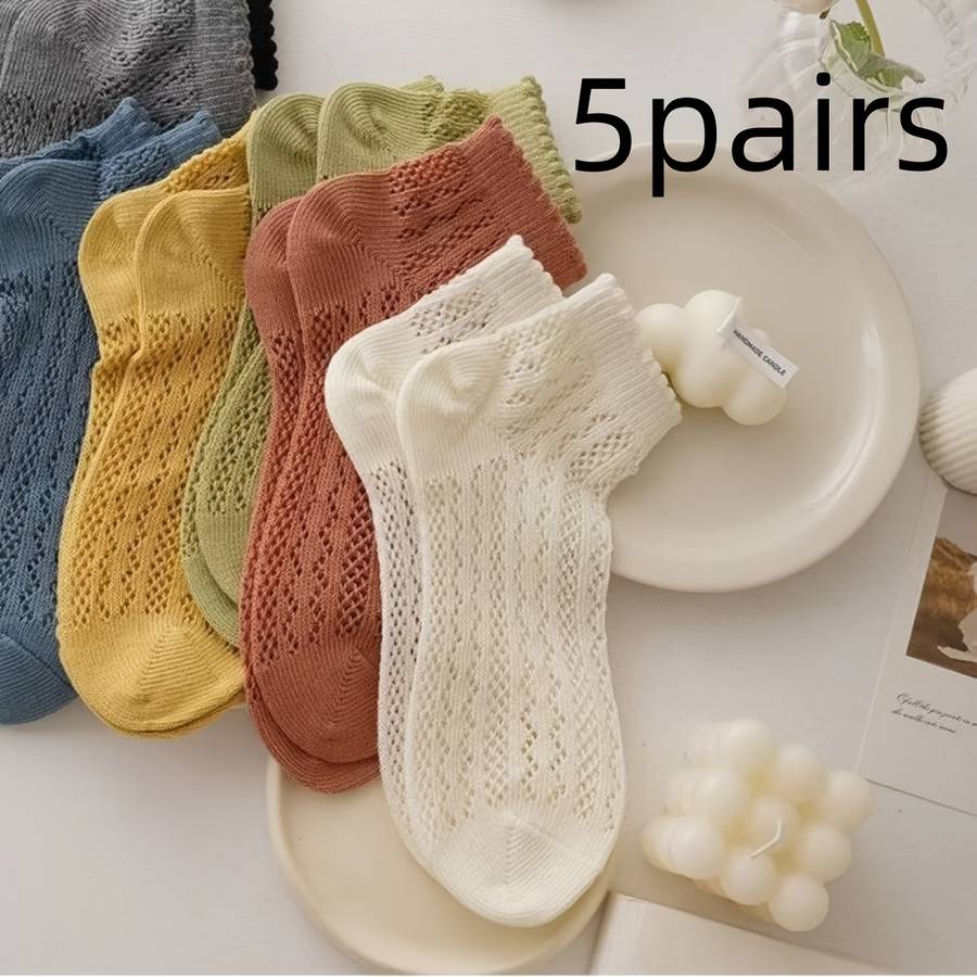 Women S Socks Color 5 Pairs In Random Mixed Colors