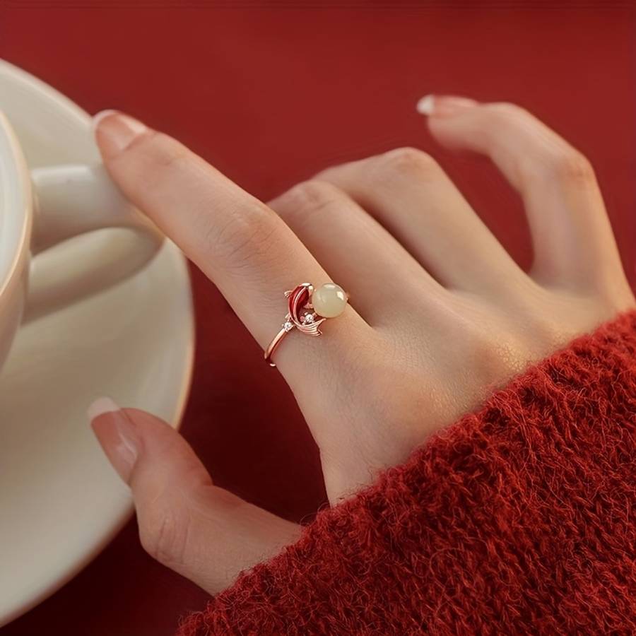 Artistic Fashion Boho Style Statement Ring Color Koi Ring