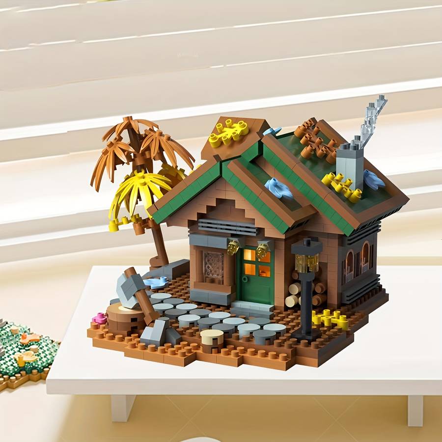 Building Toy Architectural Model Toy Set Items Forest Chalets