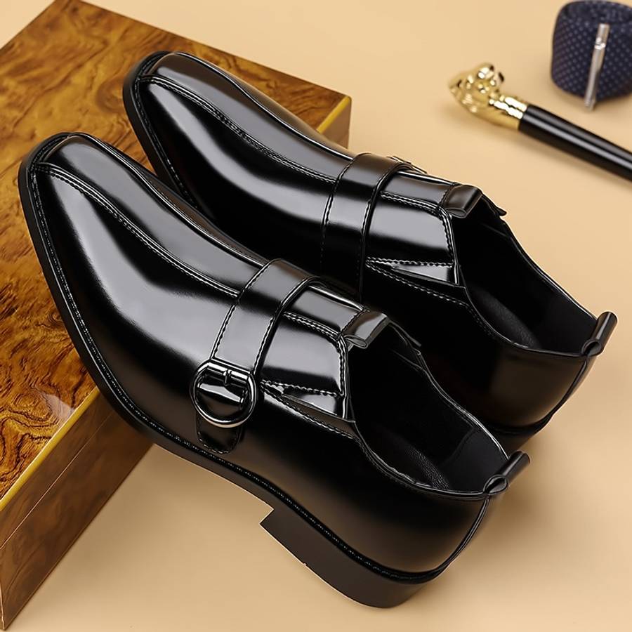Mens Leather Shoes Color Black Sizeuk 9