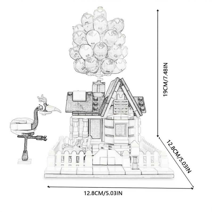 Building Toy Architectural Model Toy Set Style House