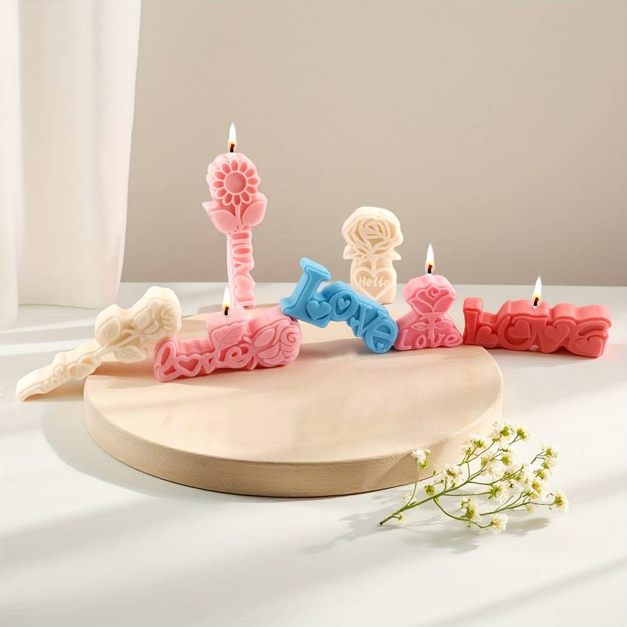 Suitable For Baking Molds Color Pink Style Hello Rose Heart