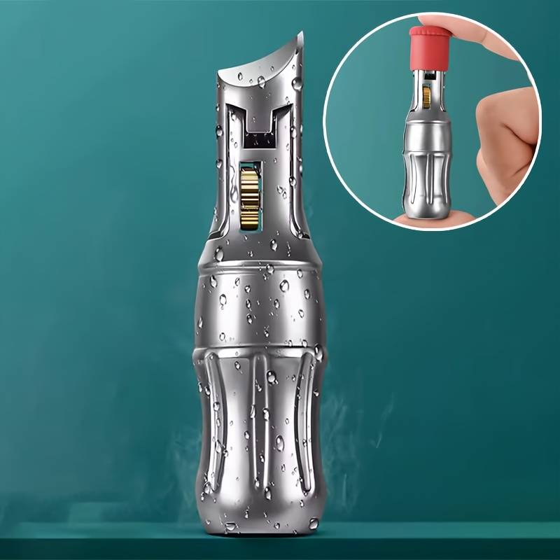 1pc Nail Clippers Cola Bottle Design Stainless Steel Anti-Splash Professional Fingernail T