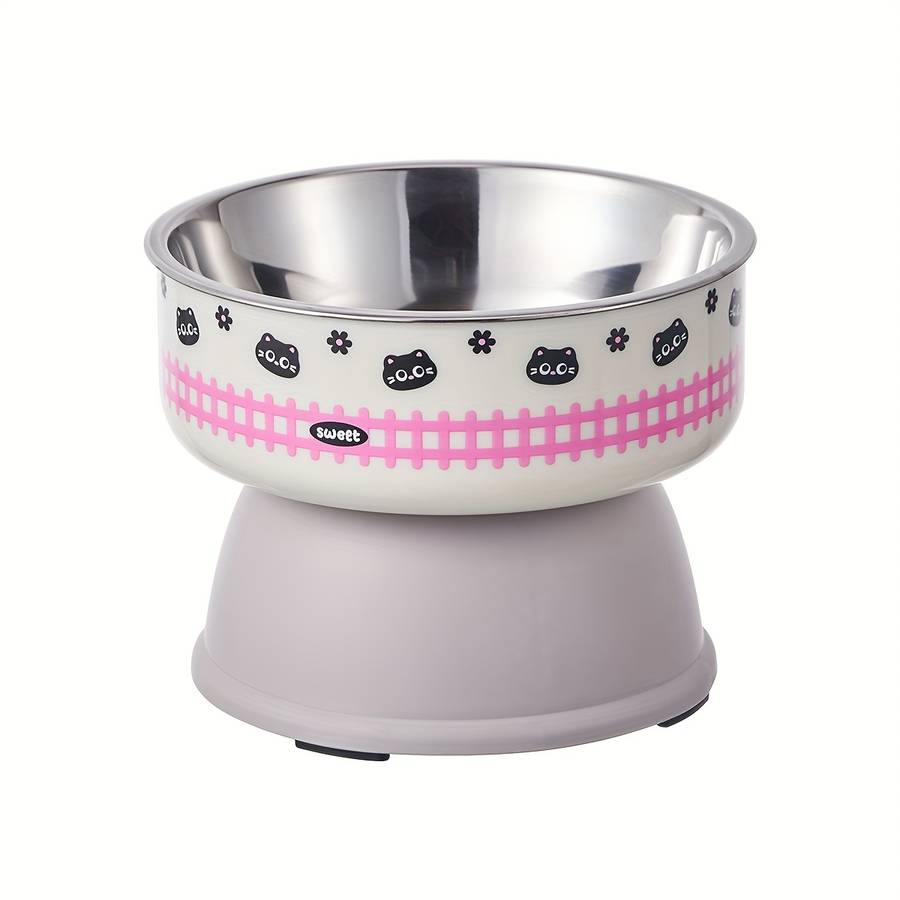 Pet Supplies Color Red Large Size Stainless Steel Bowl