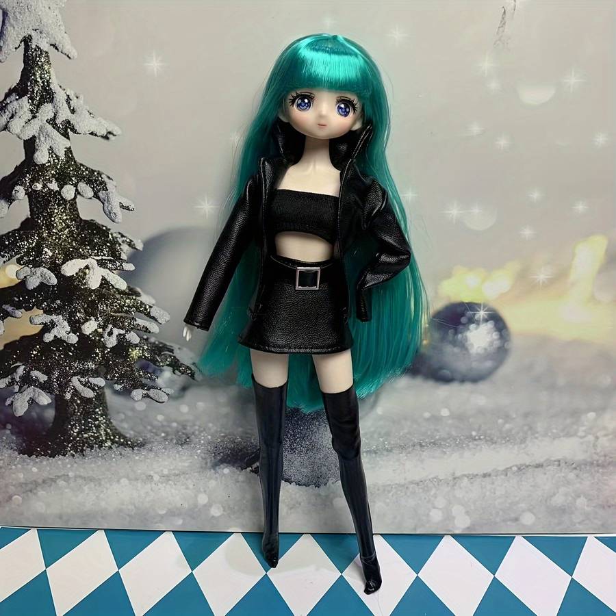 Toy Dolls Style Peacock Blue Hair
