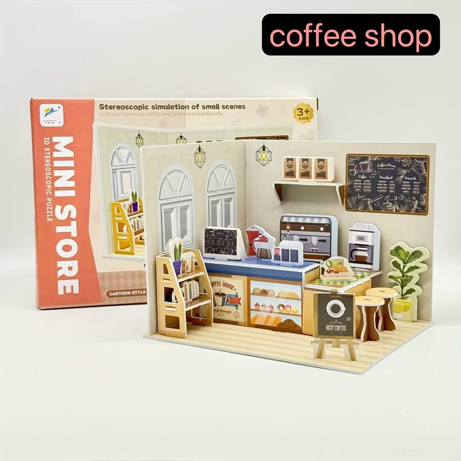 Building Toy Architectural Model Toy Set Style Pastry Shop Set   30Pcs