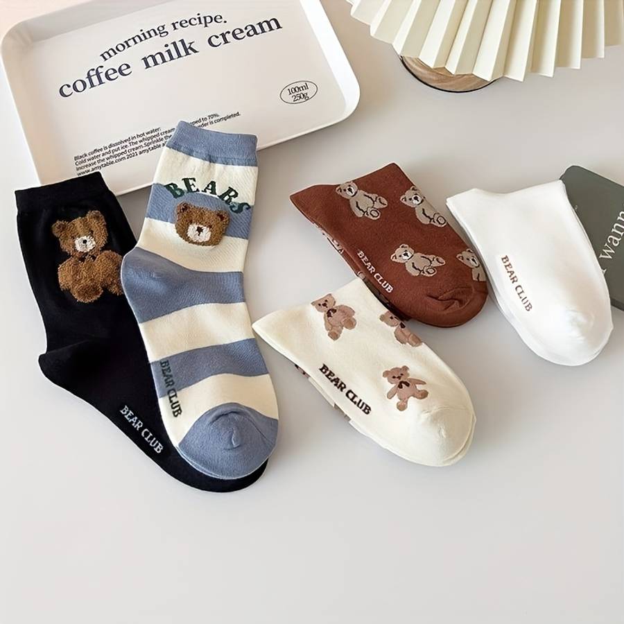 Women S Socks Color 5 Pairs Of Mixed Colors Size Onesize