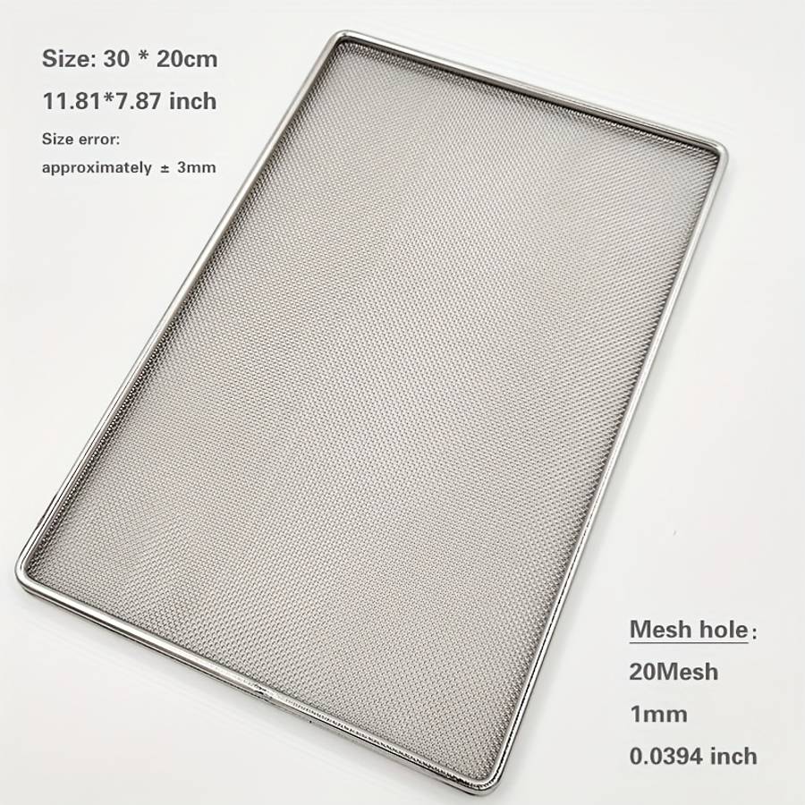 Grilling Net Model 30*20Cm11.81*7.87 Inch Size 0.6Mm Hole0.0236In Hole