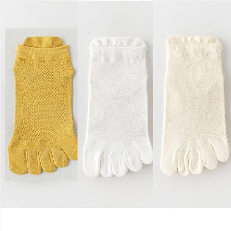 Women S Socks Color 3Pair Pack Whitekhakigray Size Onesize