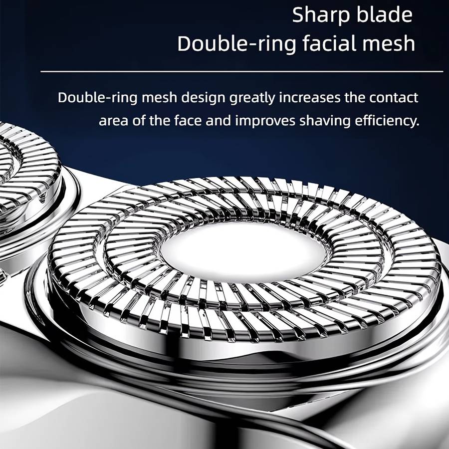 Sleek Durable Waterproof Smart Cordless Mini Electric Shaver Gift Giving Blue