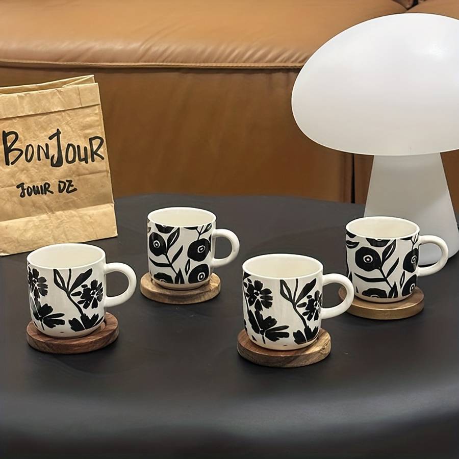 Water Cup Style Black Print