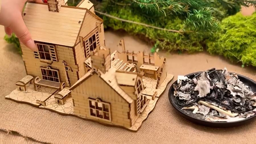 Building Toy Architectural Model Toy Set Style War House