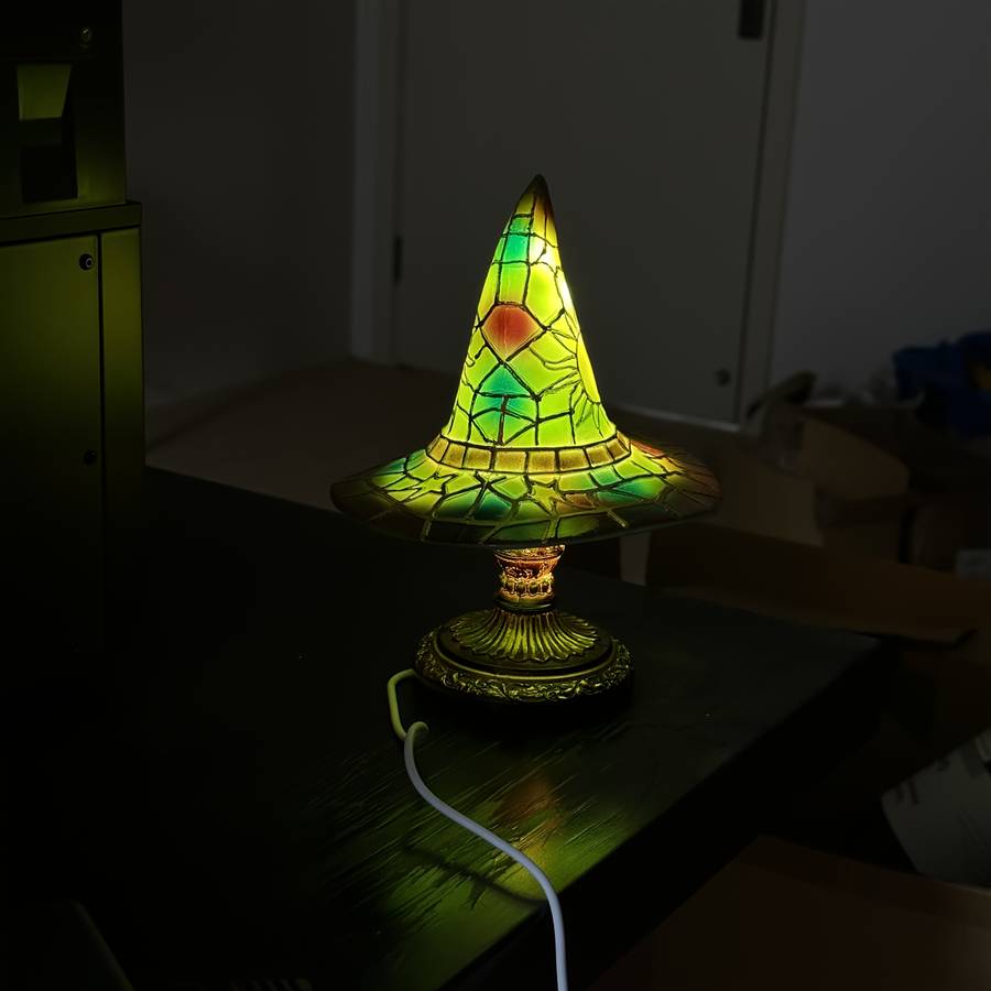 Halloween Decorations Color Witch Hat Light Red Size Large 30Cm
