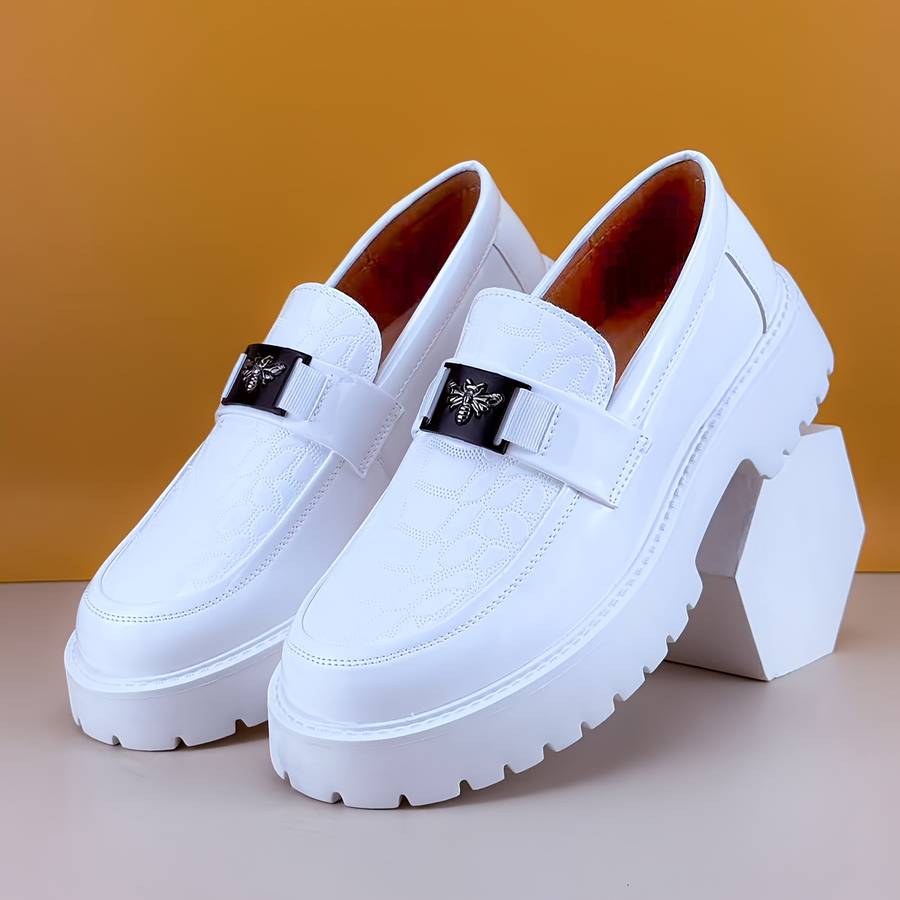 Mens Leather Shoes Color White Sizeuk 8