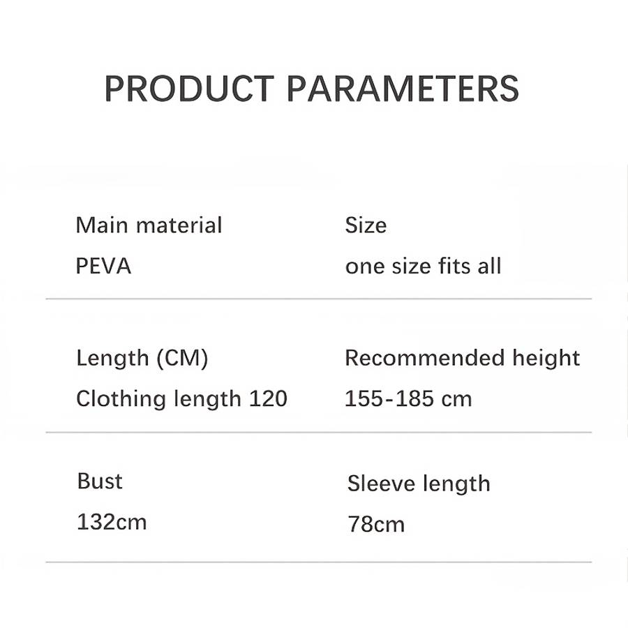 Raincoat Black Size Onesize
