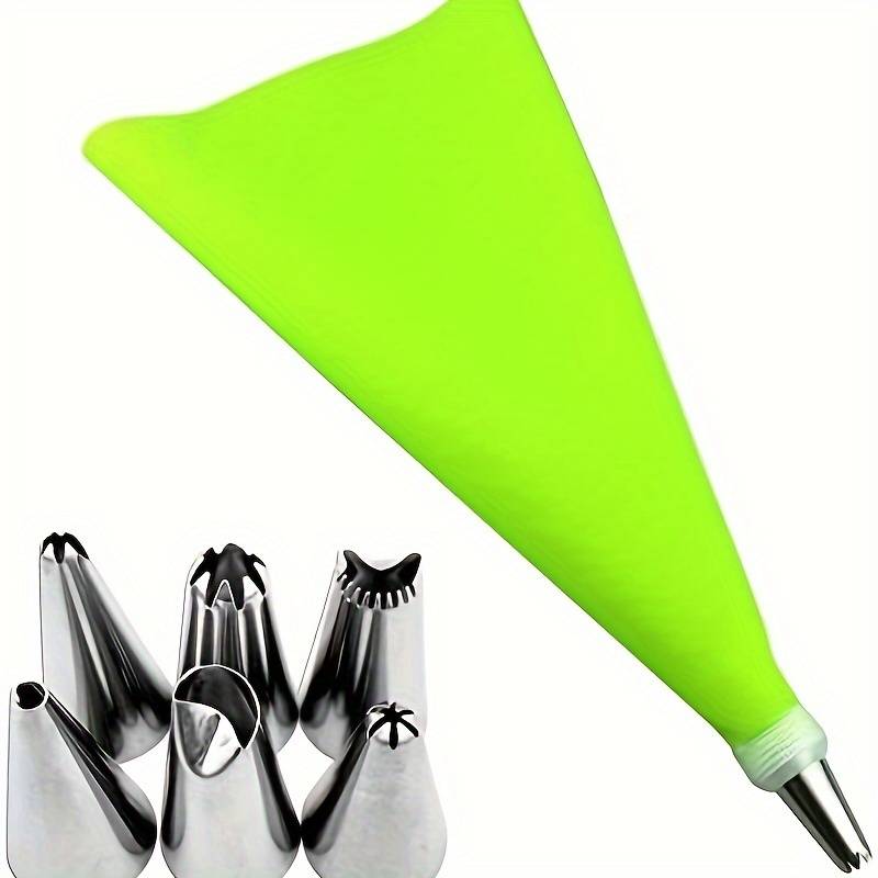 Professional Cake Decorating Head Color 8Pcs Green