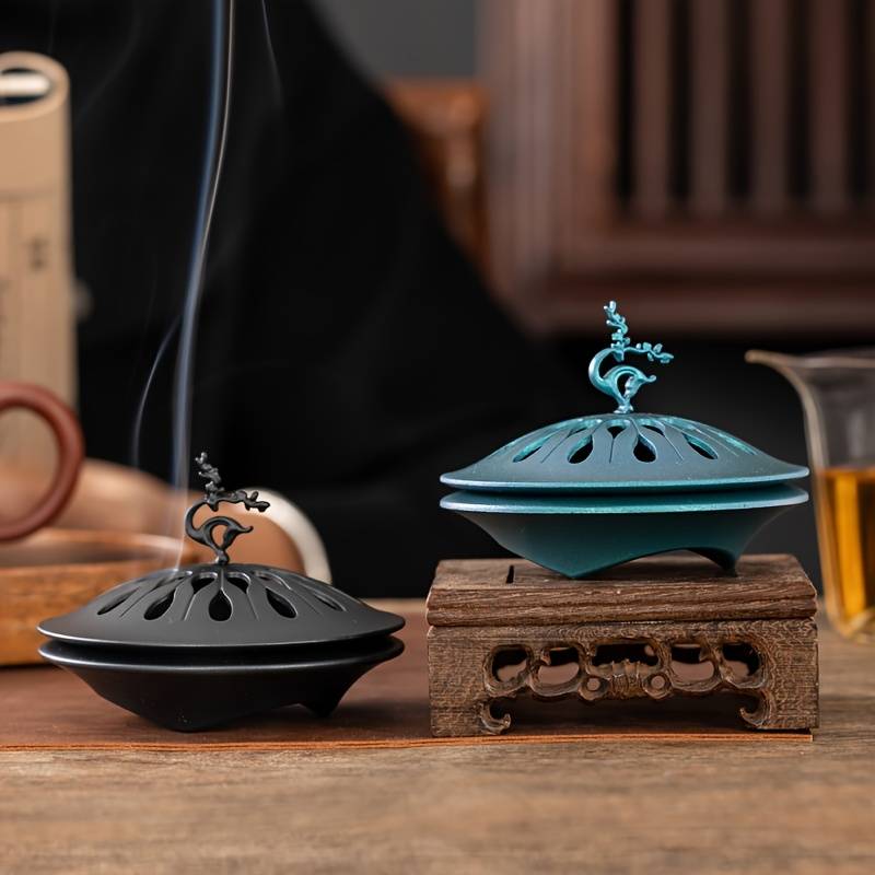 Incense Burner Color  Fortune Lotus Incense Burner Black