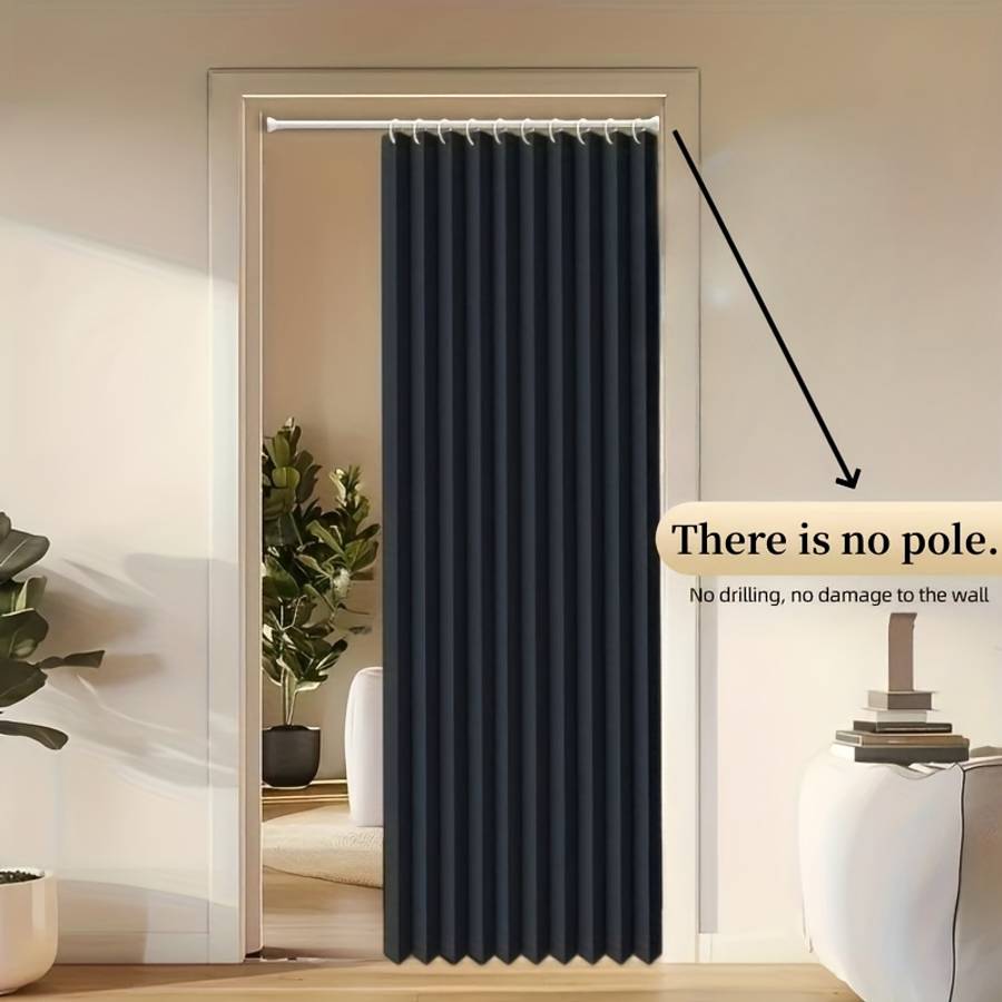 Door Curtain Color Blue Size100*200Cm39.3*78.7In