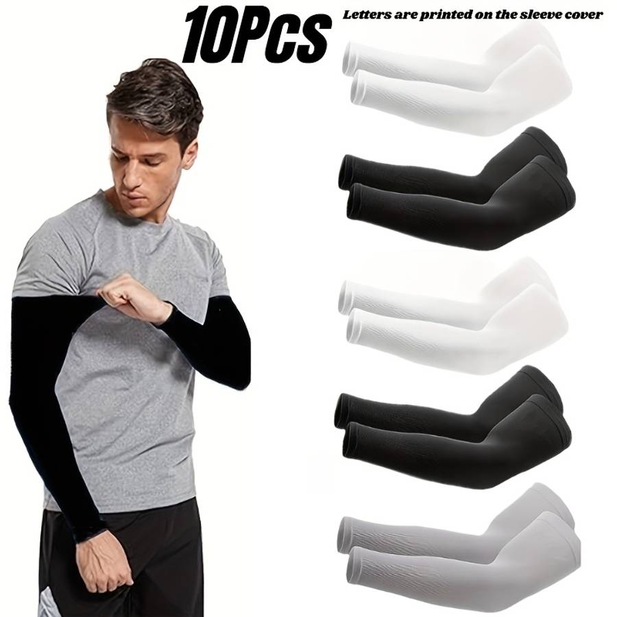 Sunscreen Sleeves Color White 10Pcs