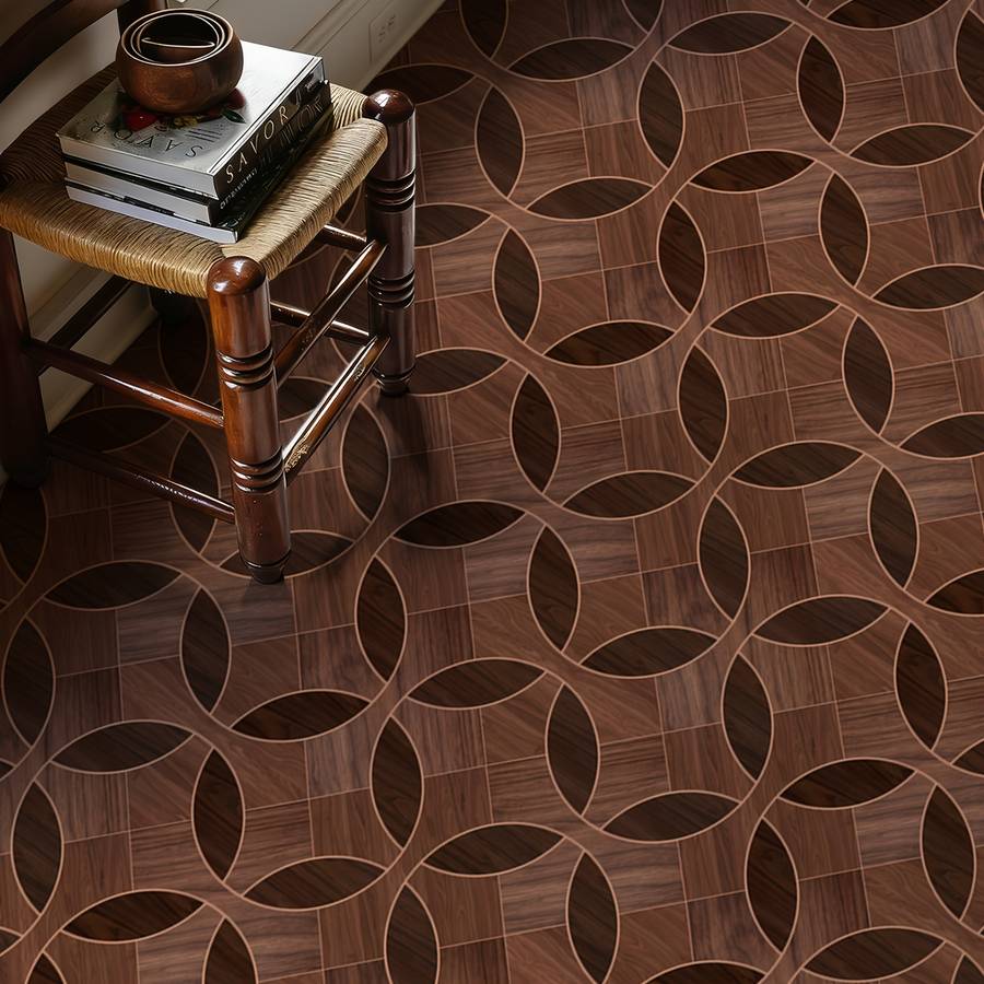 Self Adhesive Floor Stickers 40Cm*120Cm Wood Grain