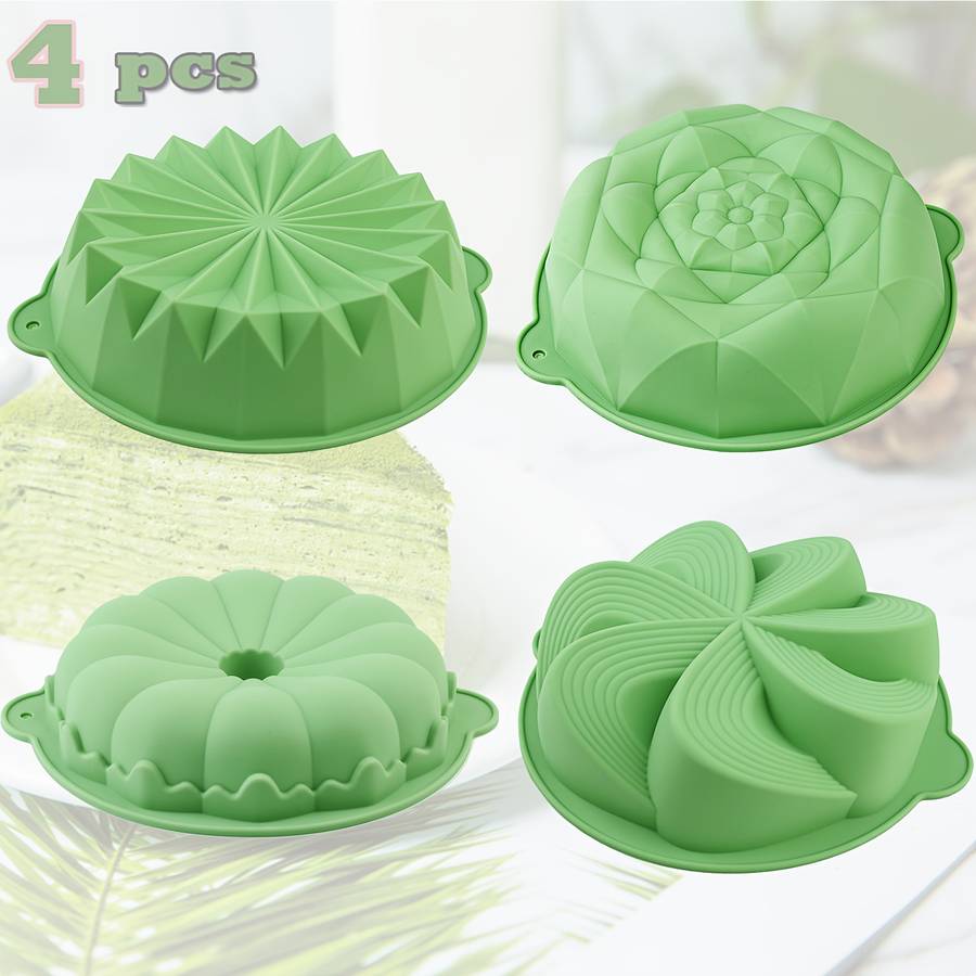 Suitable For Baking Molds Color Green Quantity 4Pcs