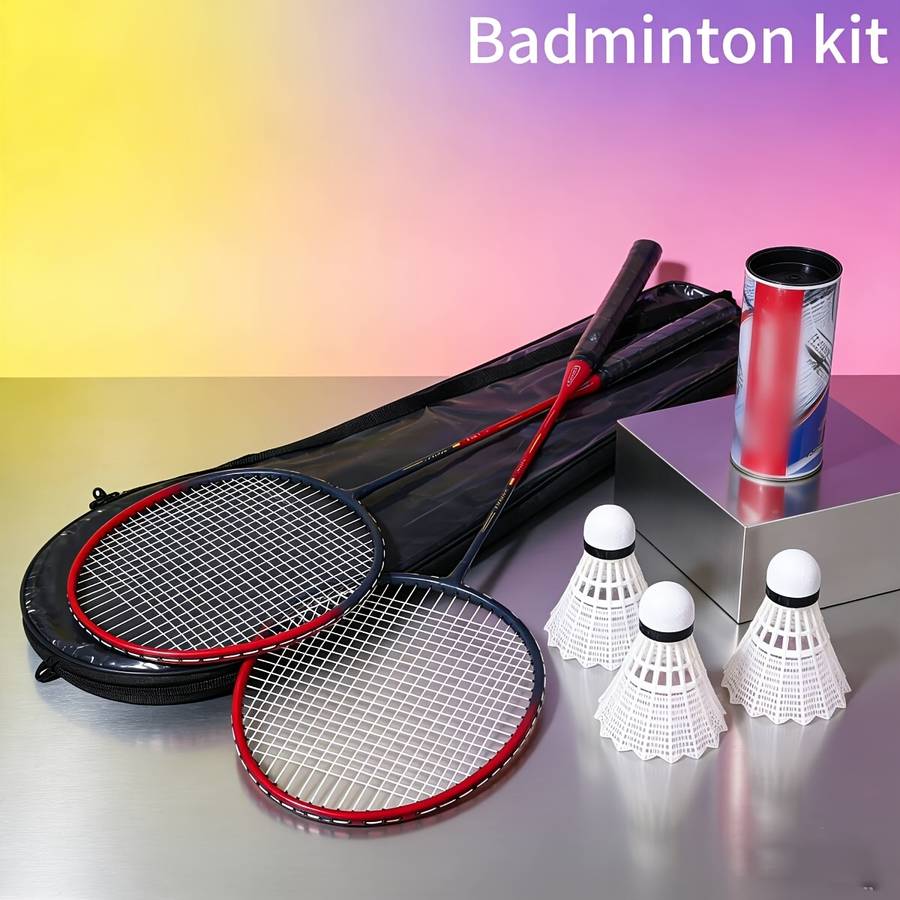 Badminton Racket Model 2 Rackets  Storage Bag  3 Balls Applicable Peopleadult