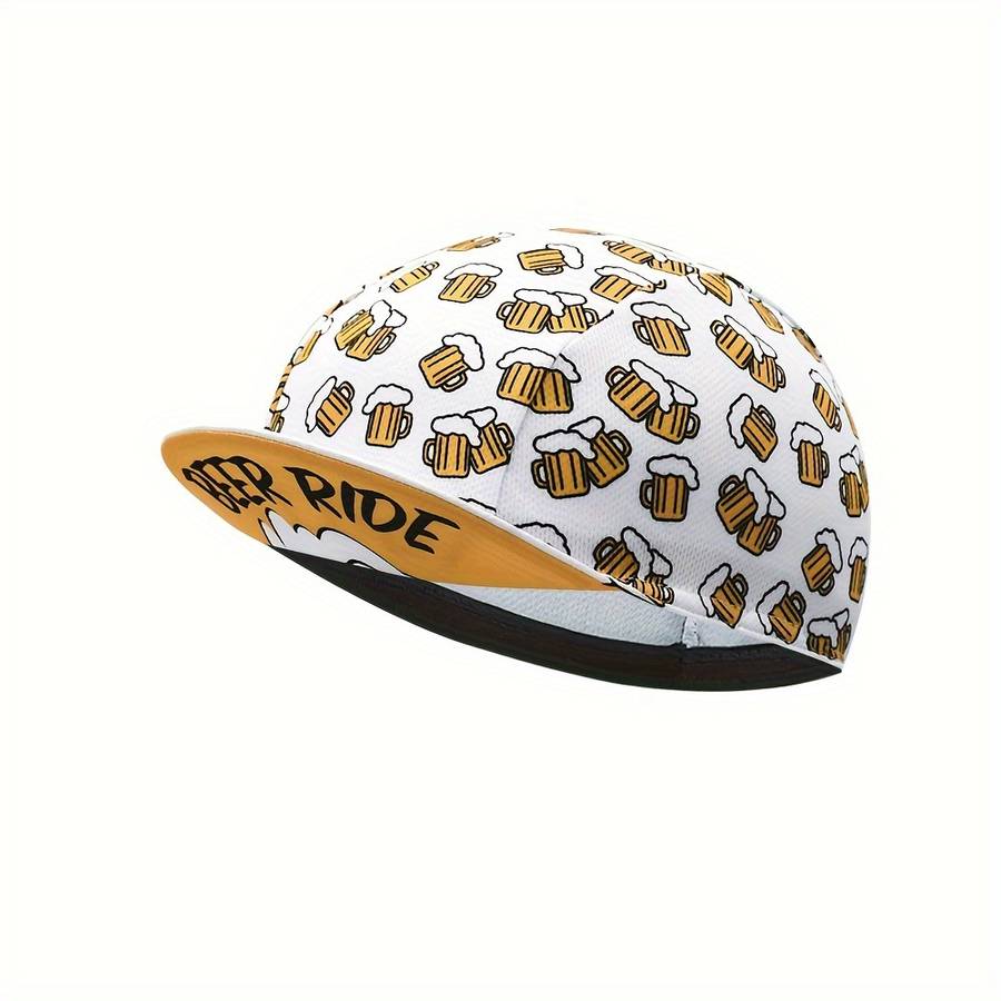 1pc Retro Beer Cycling Cap Road MTB Bicycle Hat Outdoor Sports Cap