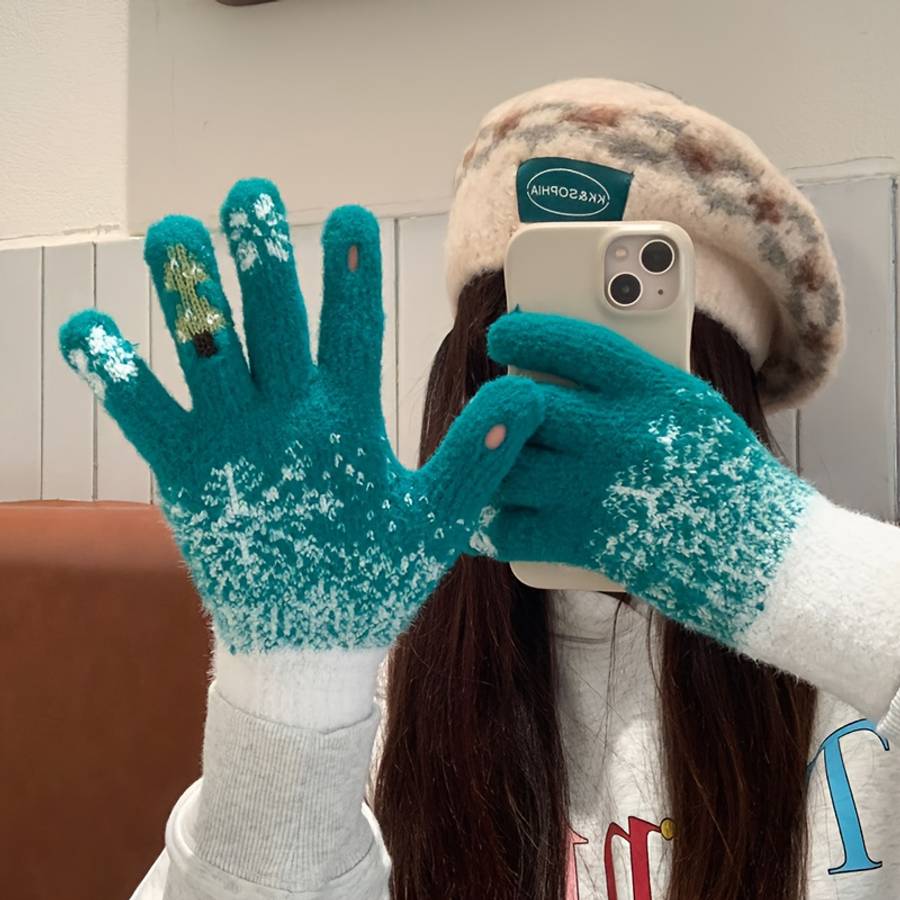 Gloves Color Green Sizeone-Size