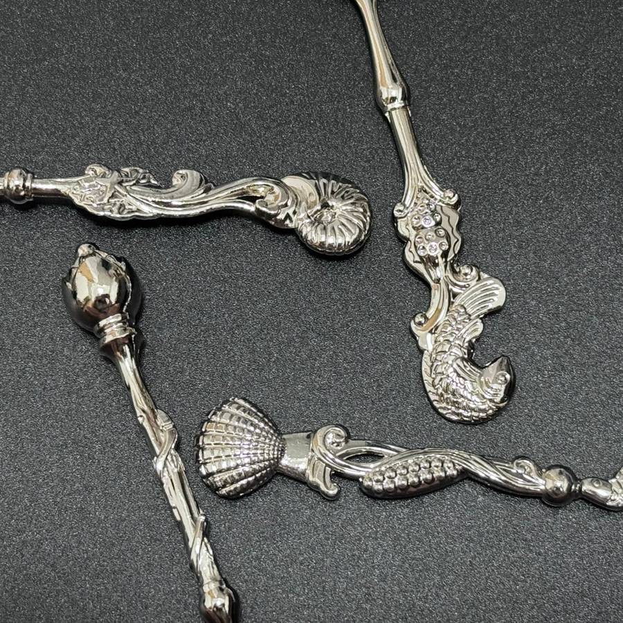 4pc Gorgeous Vintage Style Cake Ice Cream Coffee Spoon Fork Set Perfect For Outdoor Dessert T