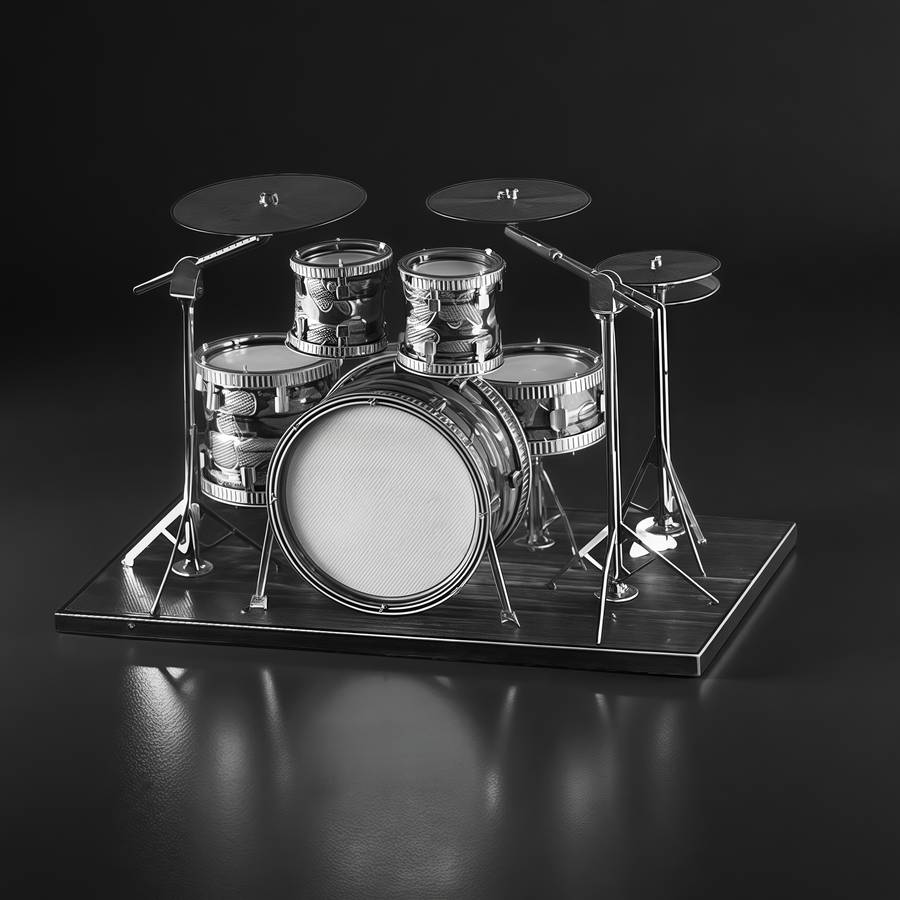 3D Puzzle Musical Instrument Model Model #A002 Drum Set Model