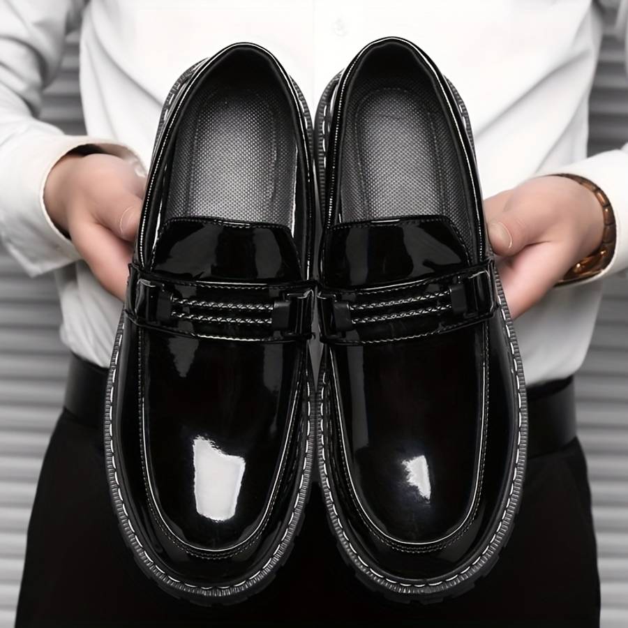 Mens Leather Shoes Color Black Sizeuk 8