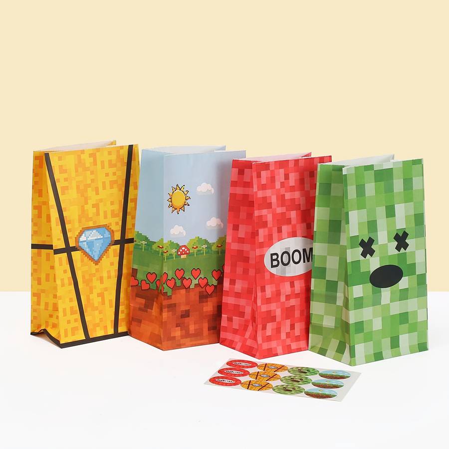 Gift Bags Color 12Pcs-3 Each Of 4 Colors