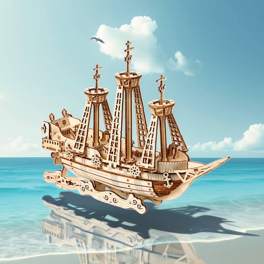 3D Jigsaw Puzzle Model Ship Model Lg864