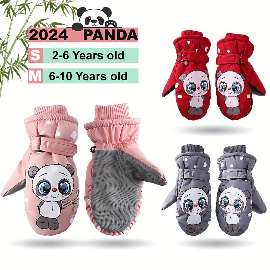 Winter Gloves Color Grey Size Size S  3 To 6 Years Old