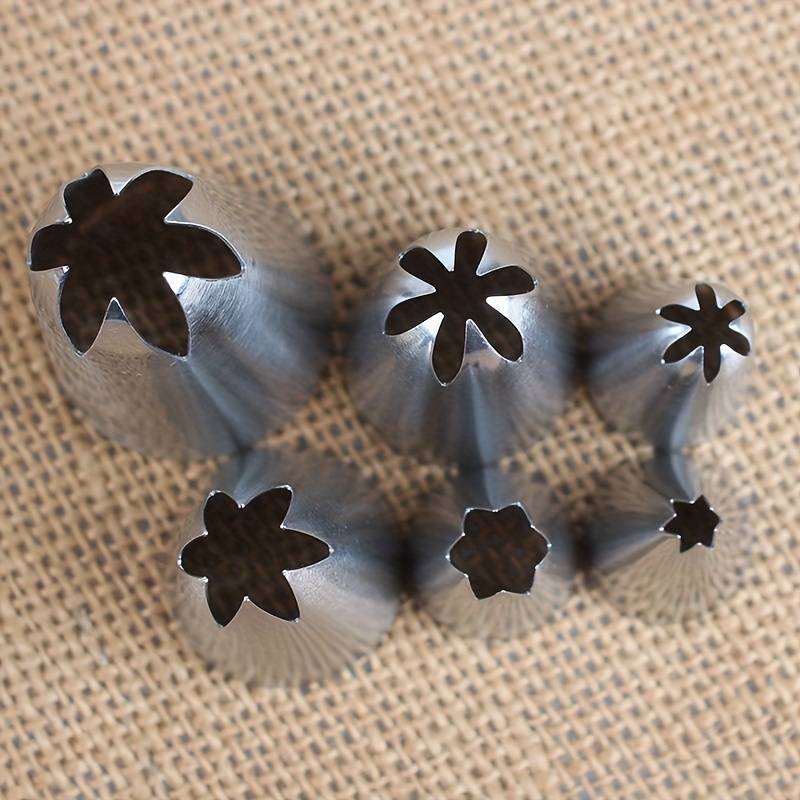 Professional Cake Decorating Head Model 6 Teeth 6Pcs
