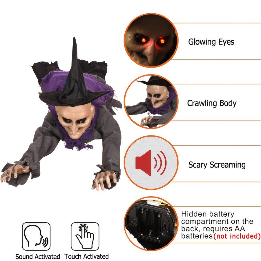 Halloween Decorations Style Bald Head