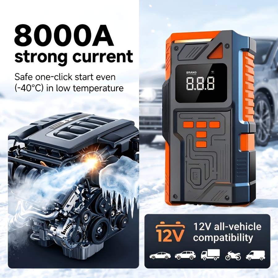 Car Accessories Items Multifunctional Air Pump Main Unit  Accessory Set