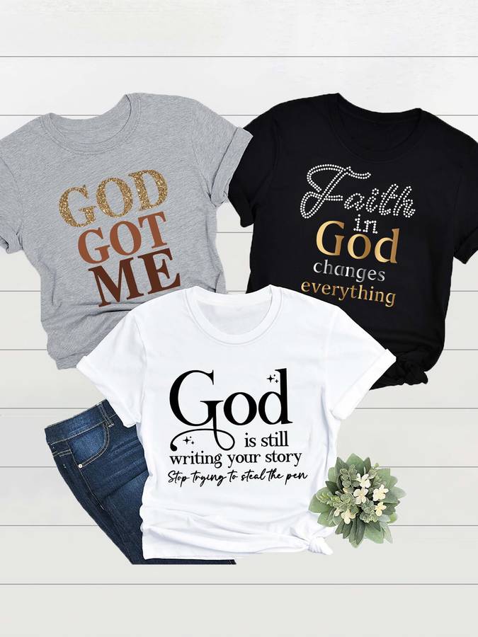 Womens T Shirt Color Mixed Color Black White Powder Sizem