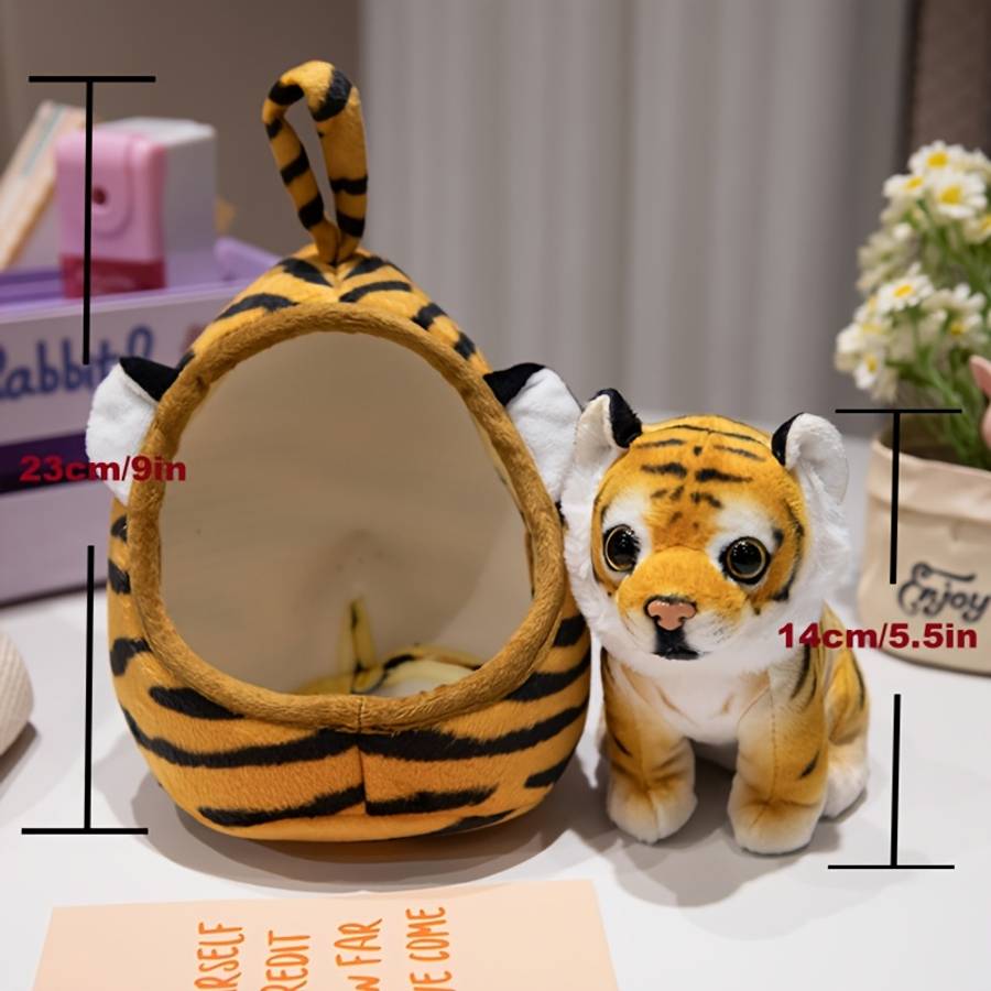 Plush Toys Color Yellow Leopard Nest  Add    Yellow Leopard Size 22.86Cm