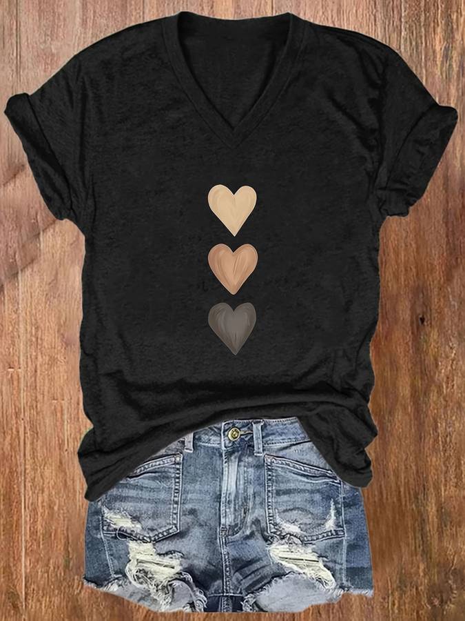 Womens T Shirt Color Black White Black Size3Xl
