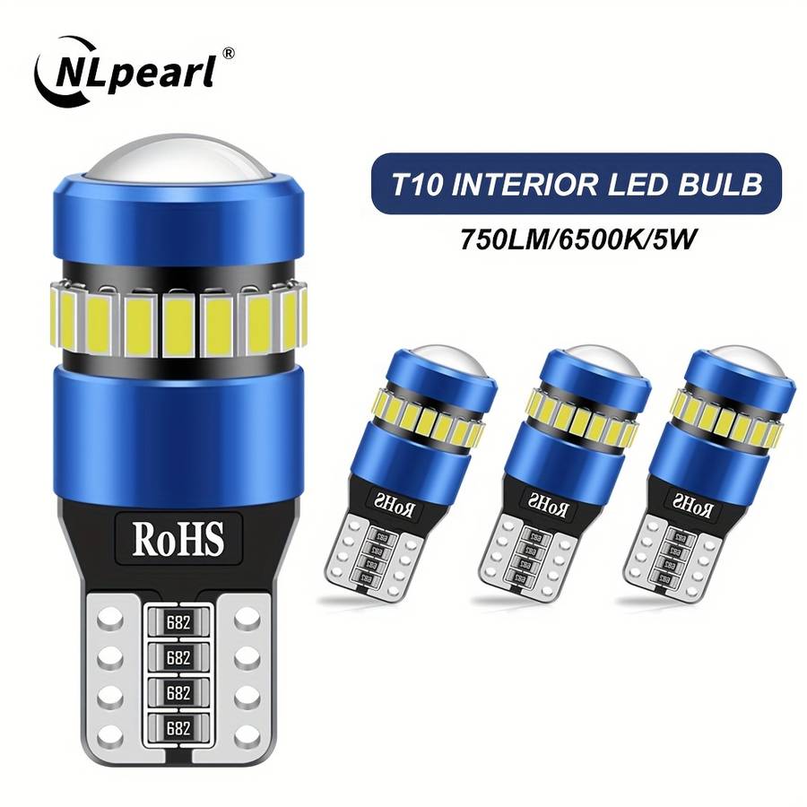 Car Lights Items 4Pcs T10 White Light