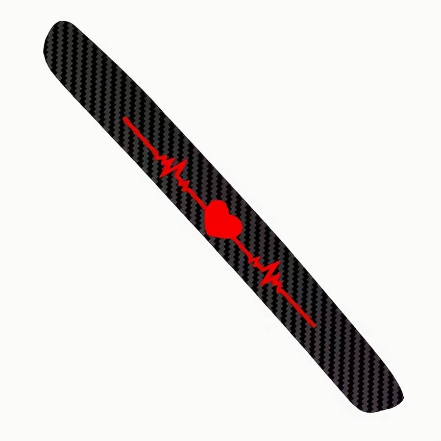 Fiber Light Ecg High Carbon Frosted Tail Mounted Matte Brake Heartbeat Sticker