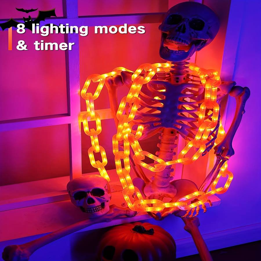 Halloween Decorations Model Waterproof Plastic Chain String Lights