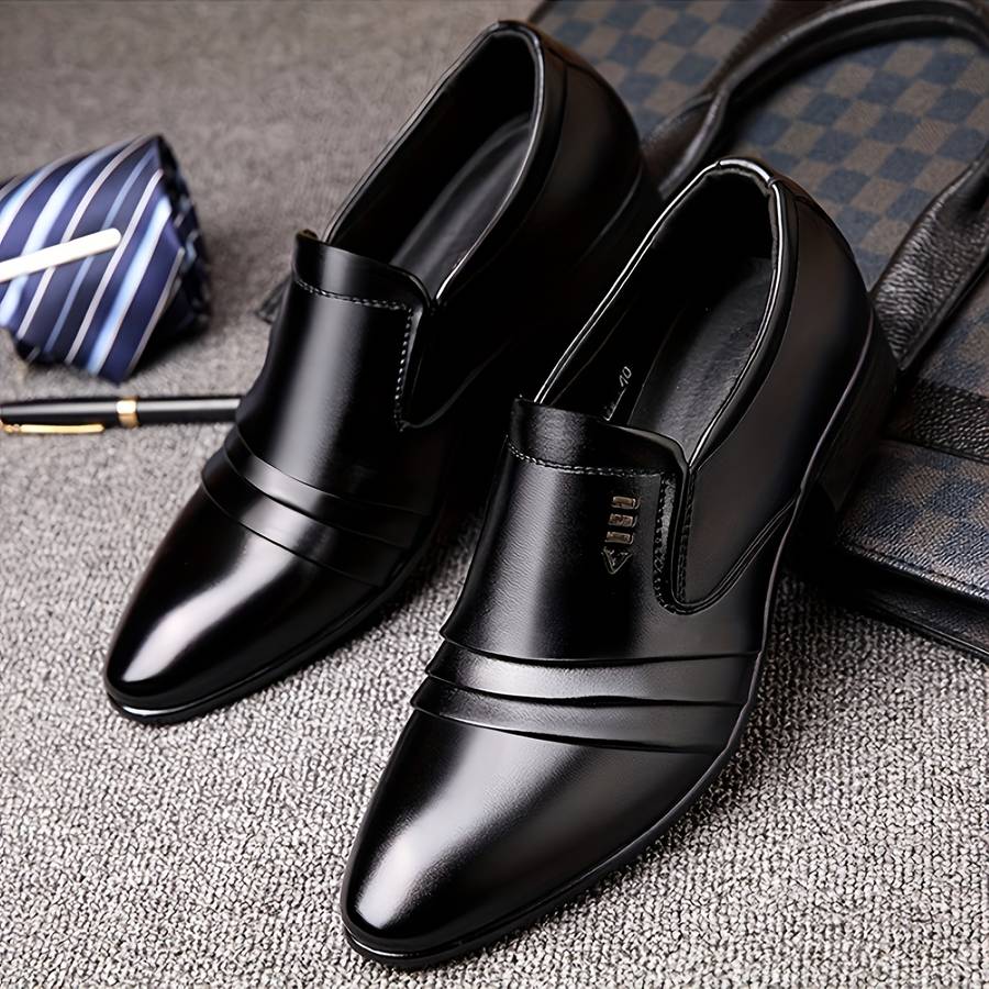 Mens Leather Shoes Color Black Sizeuk 9