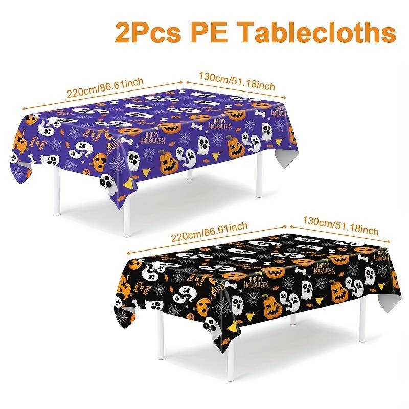 Halloween tablecloth decoration Quantity 2pcs