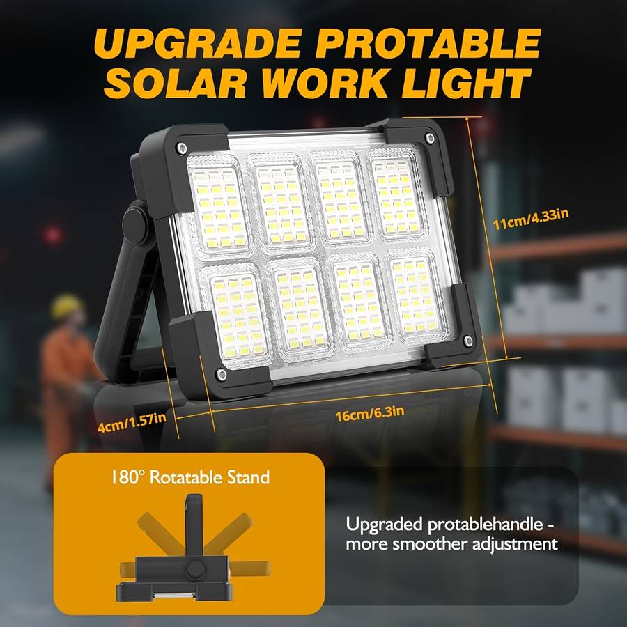 Solar Emergency Lights Color Black